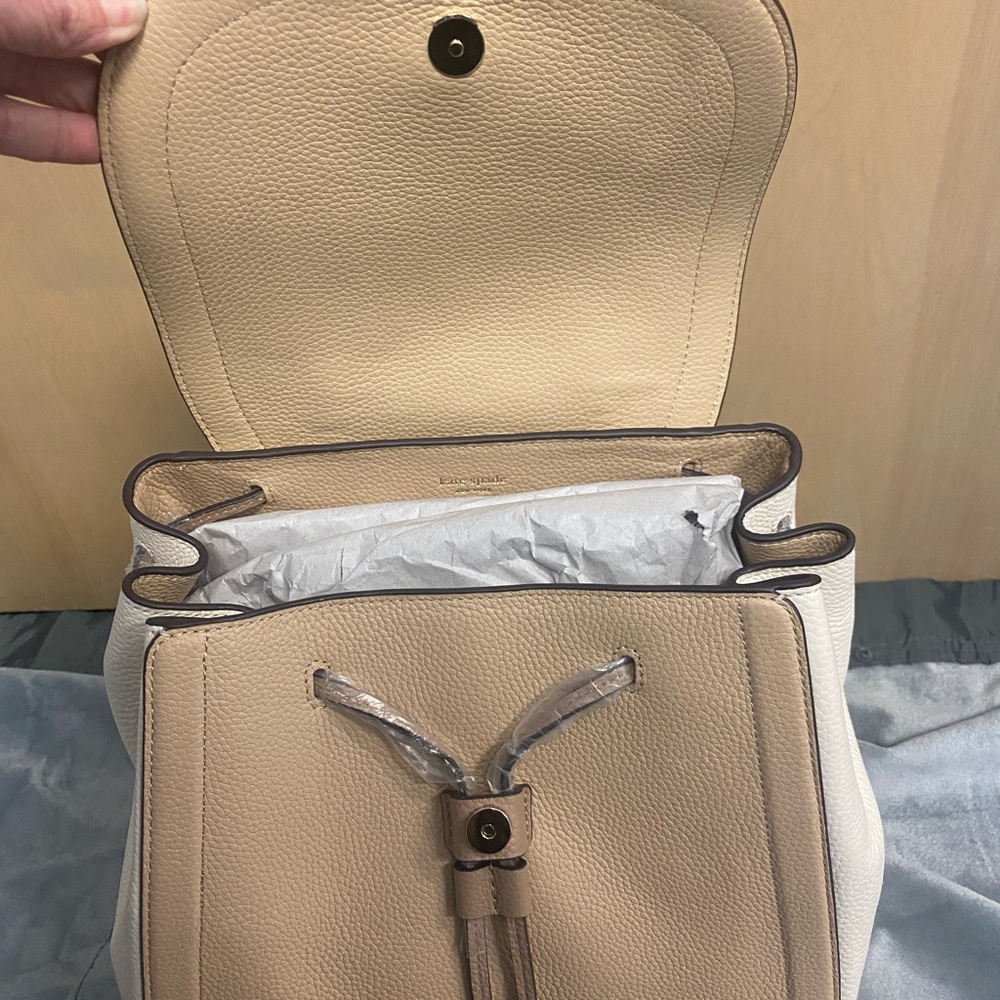 Kate Spade Tan and Cream Backpack - Picture 10 of 10